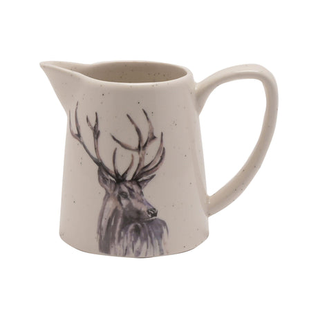 Ceramic Jug with Stag design by Meg Hawkin