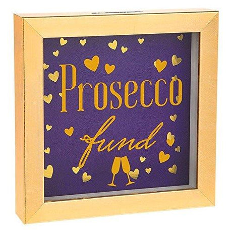 Prosecco fund savings money box