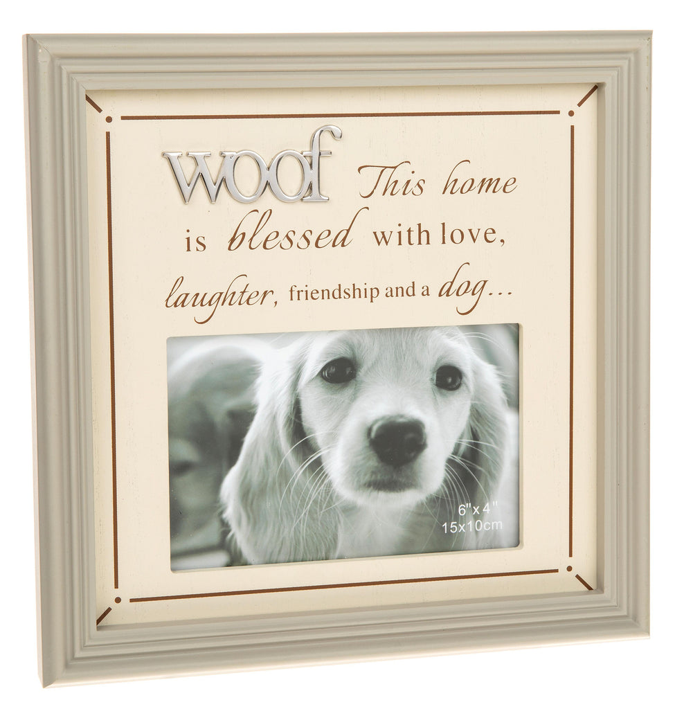 Dog Photo Frame this home is blessed with love laughter friendship and a dog