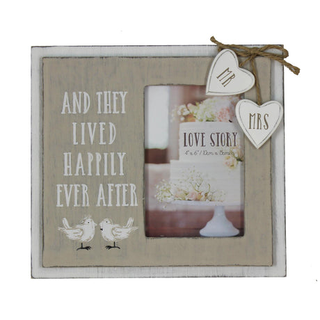 Mr & Mrs "And they lived happily ever after" Photo Frame