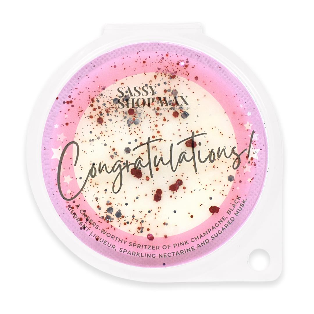 Sassy Wax Congratulations Wax Melt Sentiment Gift 