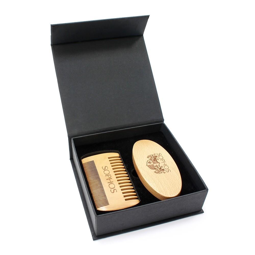 Beard Grooming Kit - Double Comb & Brush