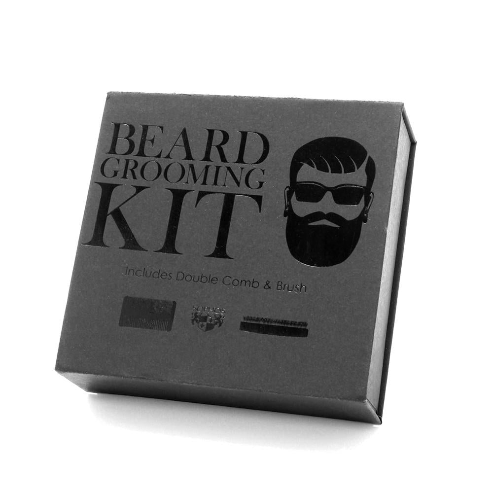 Beard Grooming Kit - Double Comb & Brush