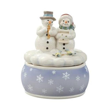 Goebel Snowmen Musical Figurine - White Minstrels Music Box