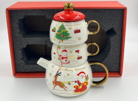 Christmas Stacking Tea for Two Gift Set