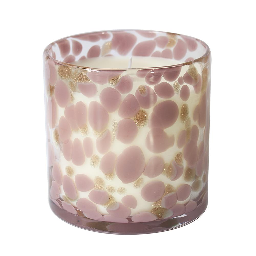 Desire Boutique Animal Print Glass Candle Jar - Velvet Rose