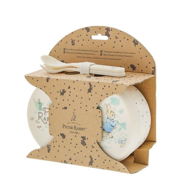 Beatrix Potter Peter Rabbit Snack Box & Cutlery Set - Peter Rabbitt