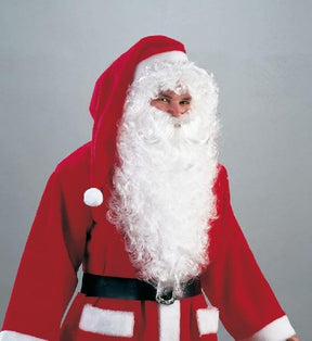 Long White Santa Beard/Tache Fancy Dress 