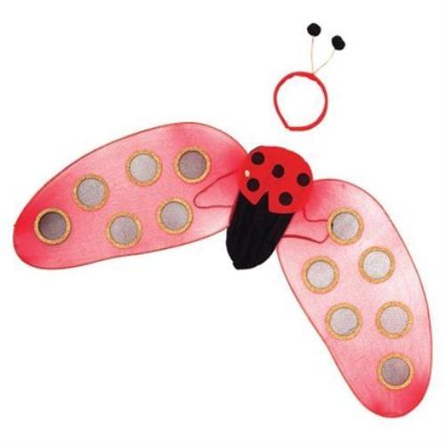 Ladybird Set Wings & Headband With Antennae