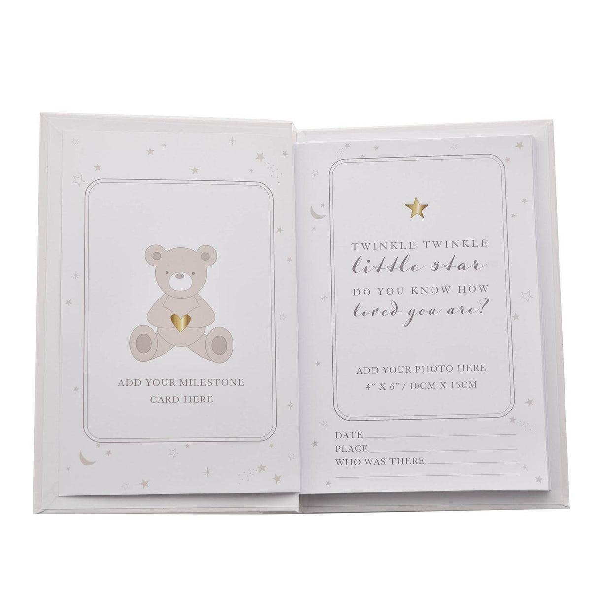 Bambino Baby's First Milestones Album & Cards - Crusader Gifts