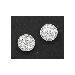 Equilibrium Silver Plated Earrings - Glam Sparkle Stud
