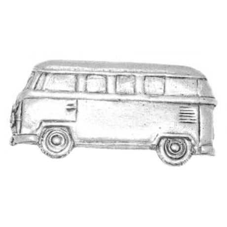 English Pewter Camper Van Tie Pin or Lapel Badge