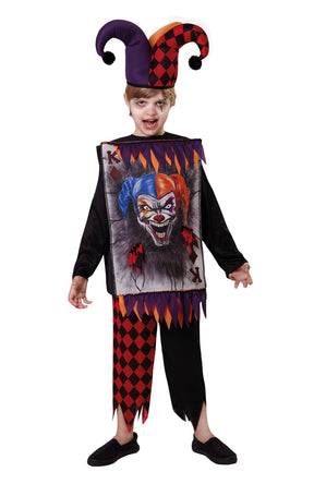 Childs Jester Tabard & Hat Costume Age 7-9 Years