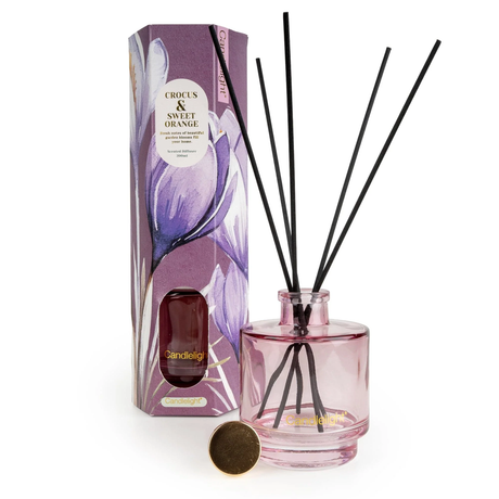 Candlelight Spring Summer Collection 200ml Reed Diffuser - Crocus & Sweet Orange