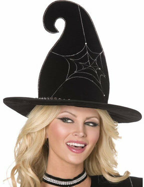 Spider Web Witch Halloween Fancy Dress Hat