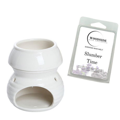 Woodside Home Living - Wax Melt Burner Crusader Exclusive - White