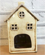 Village Pottery Large House Tea Light Holder 