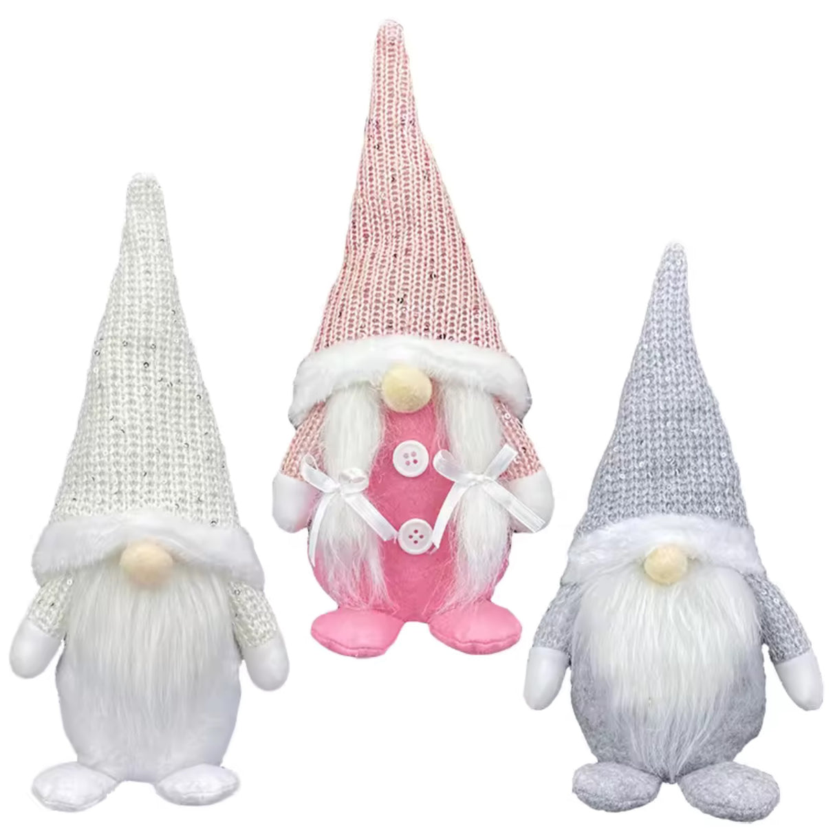 Woodside Home Living Christmas Decorations Set of Three Gonks