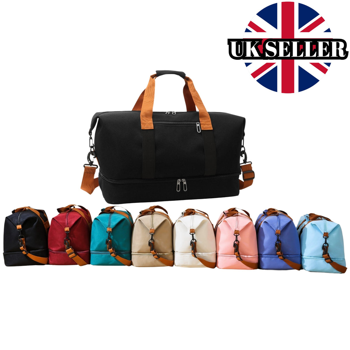 Krystina's Collection Overnight Luggage Weekender/Gym Travel Bag - Various Colours