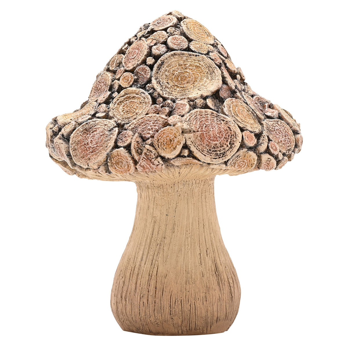 Country Living Wood Effect Mushroom Ornament - Various Sizes