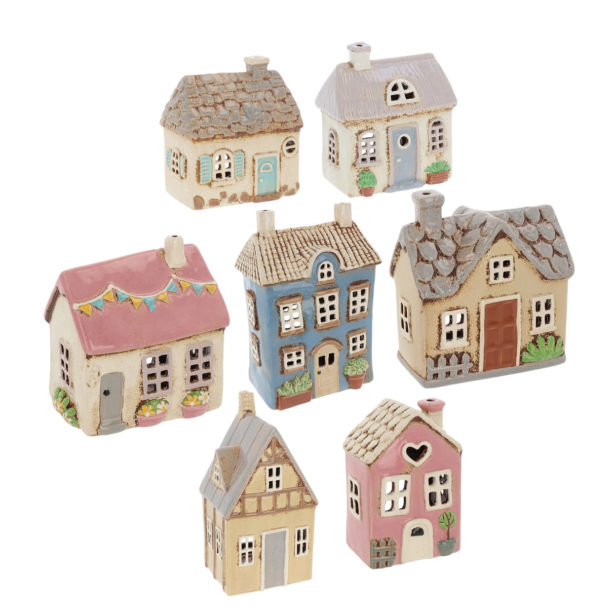 Village Pottery Tea Light Holders - Garden House Collection