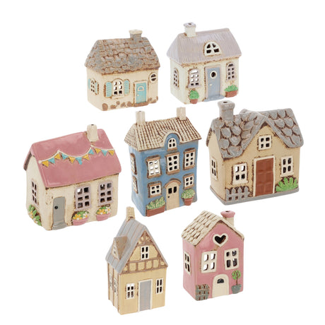 Village Pottery Tea Light Holders - Garden House Collection