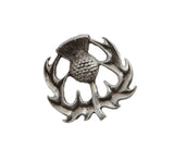 English Pewter Tie Pin or Lapel Badge - Thistle