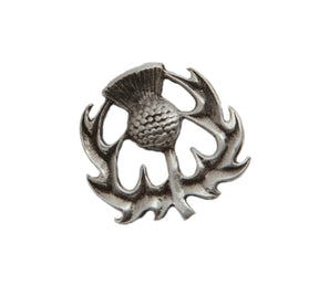 English Pewter Thistle Lapel or Tie Pin