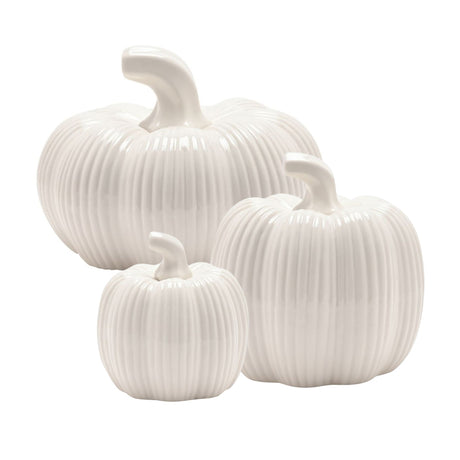 Country Living White Pumpkin Home Decor Ornament