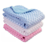 Woodside Home Living Fleece Baby Blanket - Various Colours