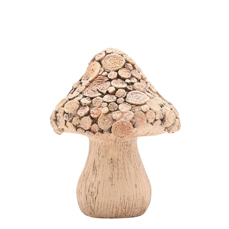 Country Living Wood Effect Mushroom Ornament - Various Sizes