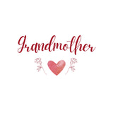 Heart & Flowers Design Mugs - Burgundy
