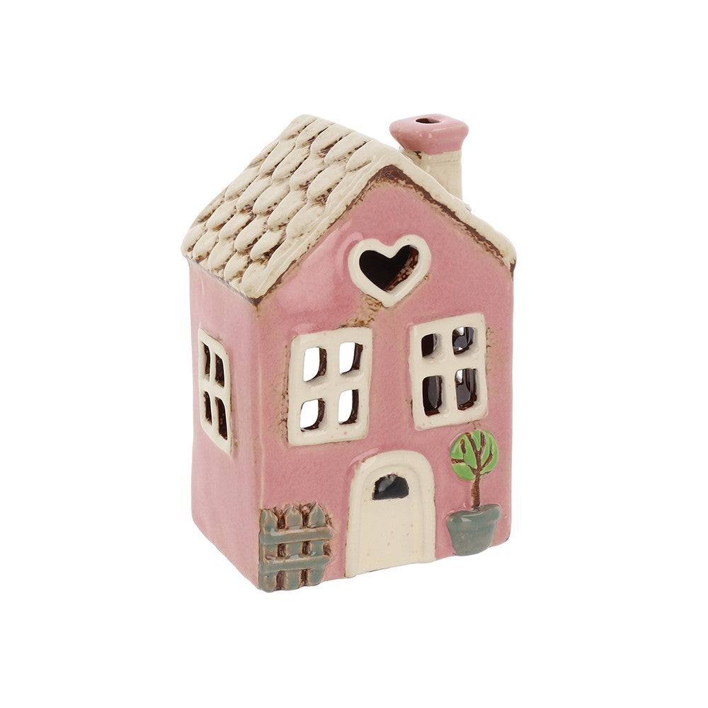 Village Pottery Tea Light Holders - Garden House Pink
