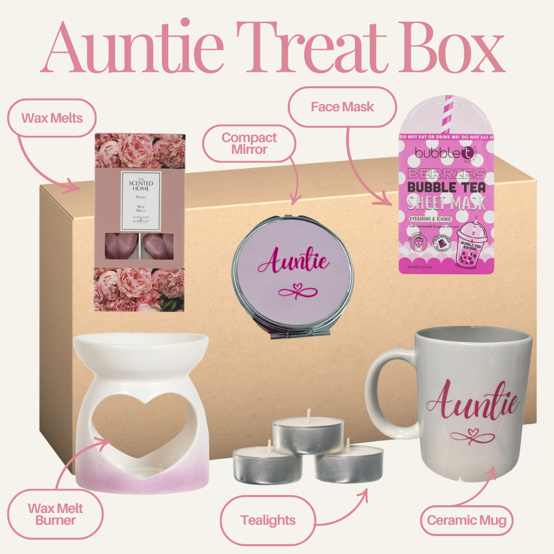 Auntie Pink Infinity Heart - Home Fragrance Burner & Wax Melts Treat Box