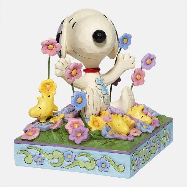 Peanuts by Jim Shore Figurine - Snoopy in Flowers