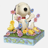 Peanuts by Jim Shore Figurine - Snoopy in Flowers