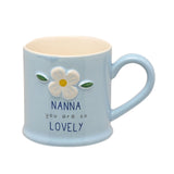 Love Life Embossed Mugs - Nanna