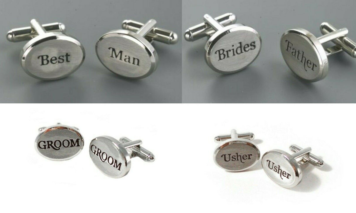 Wedding Cufflinks Best Man Groom Usher - Various Designs