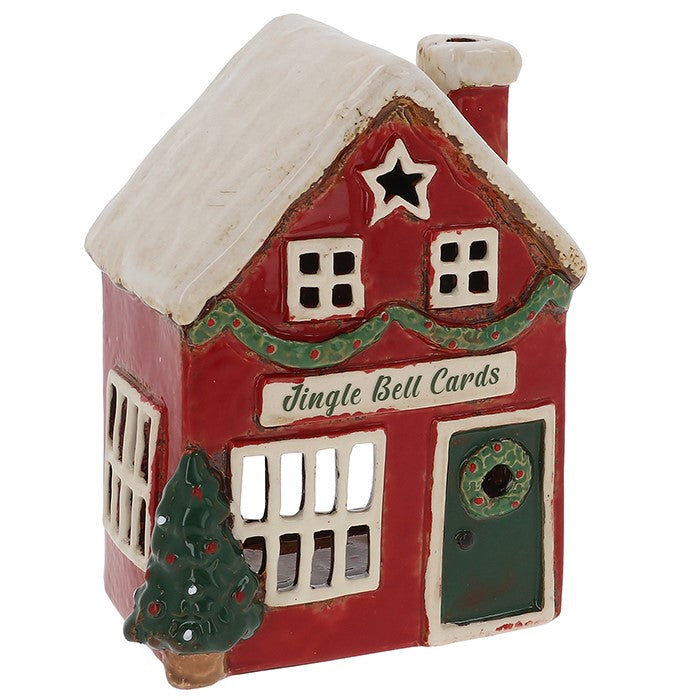 Village Pottery Christmas Collection Tea Light Holder - Card Shop