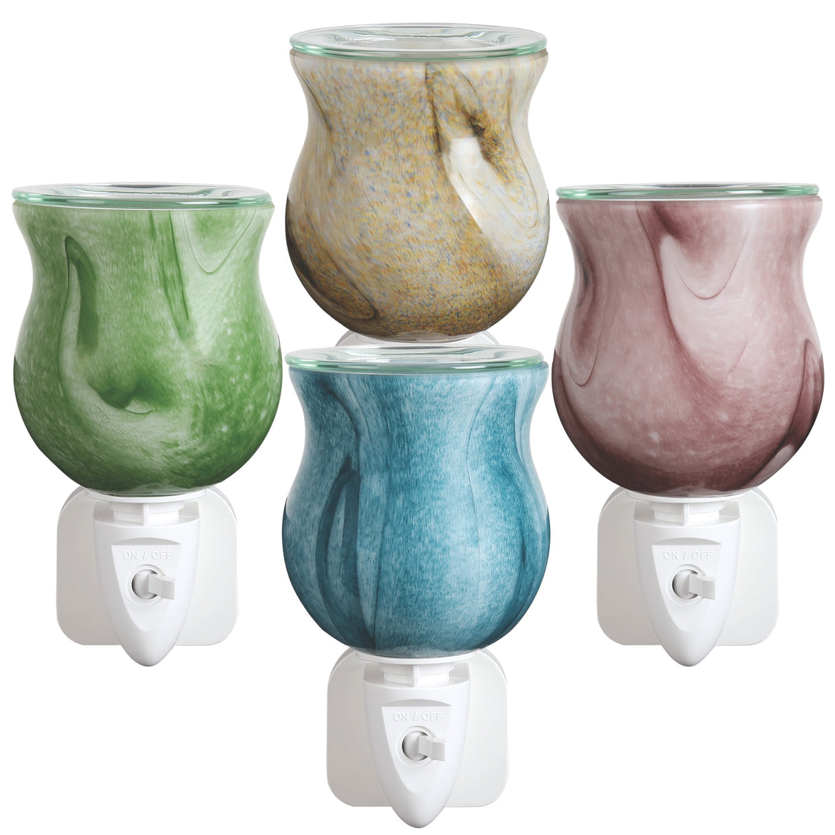 Aroma Electric Wax Melt Burner Plug In Swirl Design - Various Colours