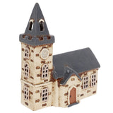 Village Pottery Tea Light Holder - Steeple Church