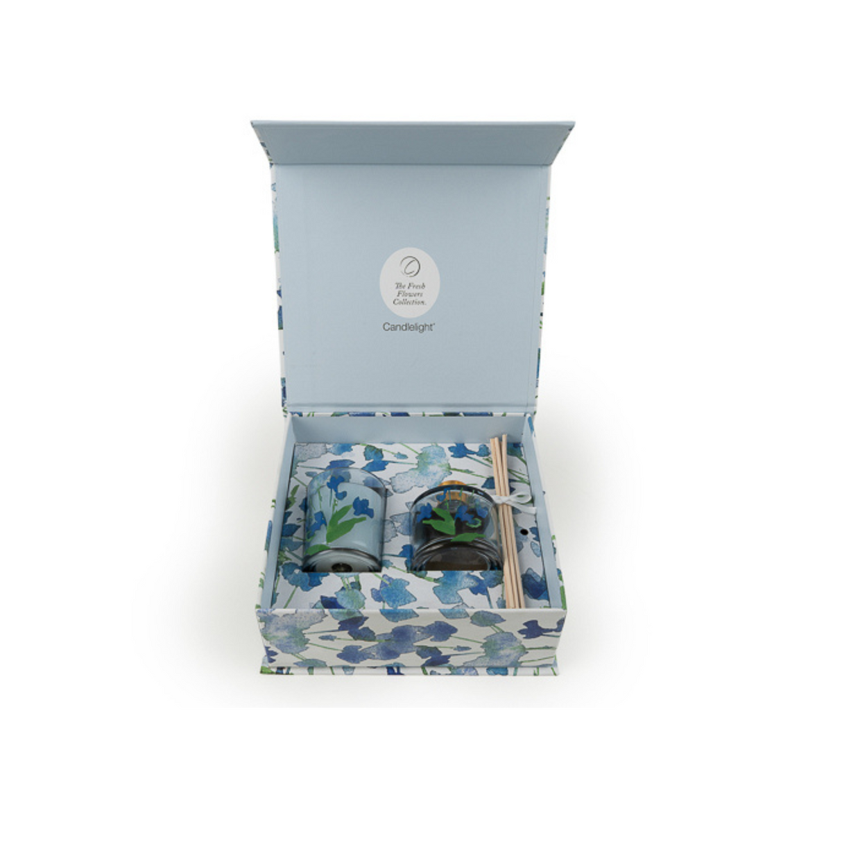 Candlelight Fresh Flowers Collection Candle & Reed Diffuser Gift Set - Various Fragrances