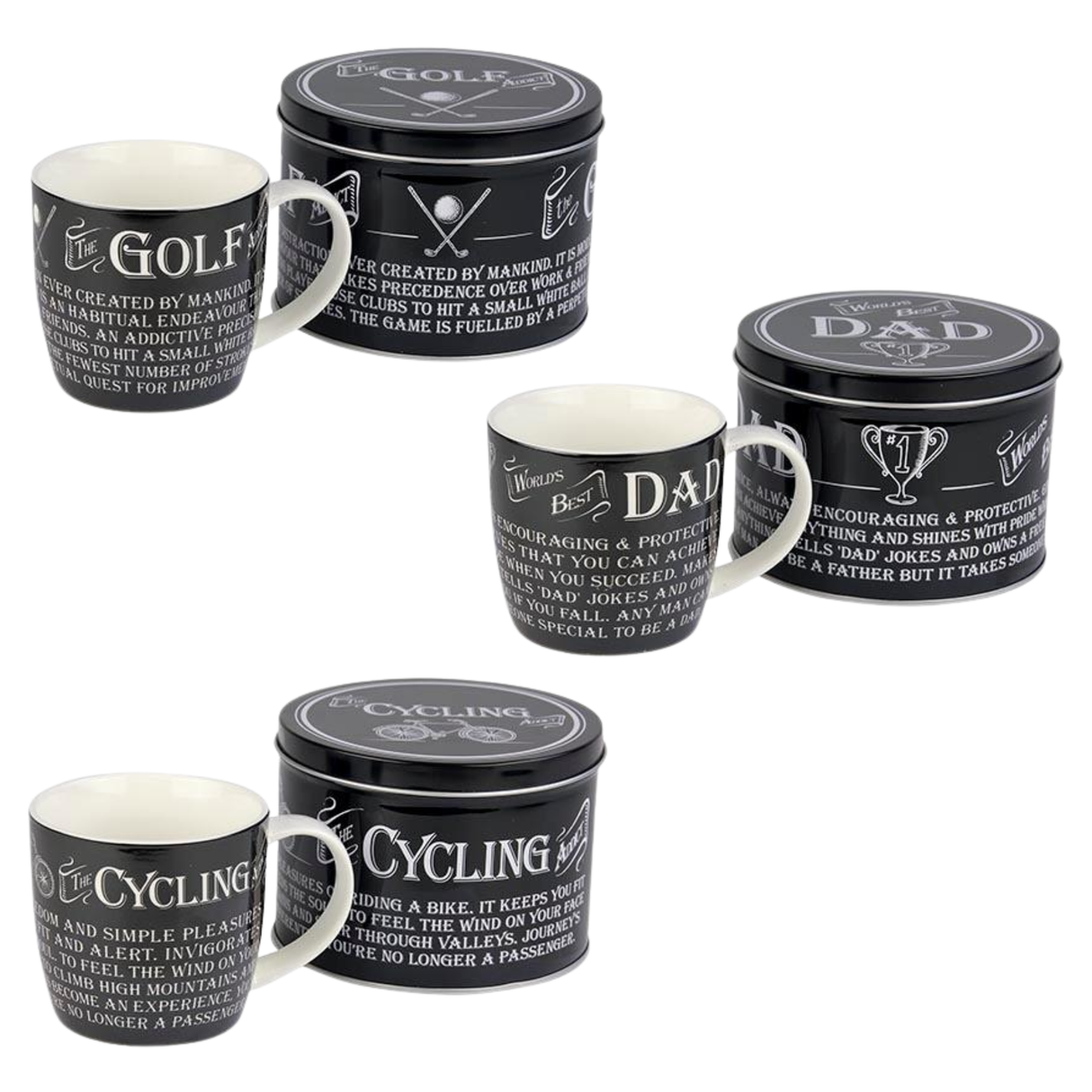 Ultimate Man Gift Mug in Gift Tin - Various Designs