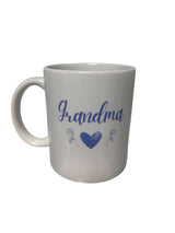Personalised Ceramic Mug (Hearts & Flowers) - Various Colours