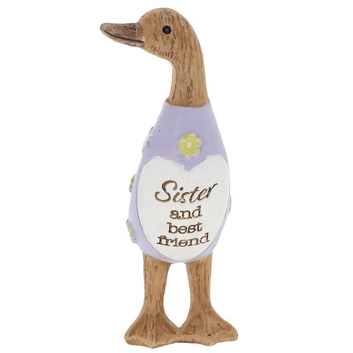 Daisy Mini Message Duck Figurine - Sister