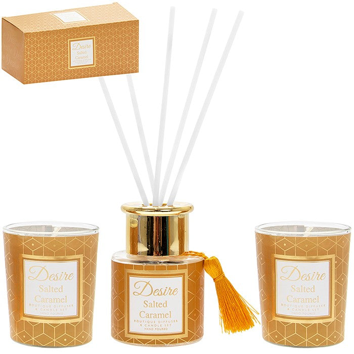 Desire Reed Diffuser & Candles Gift Set - Various Fragrances