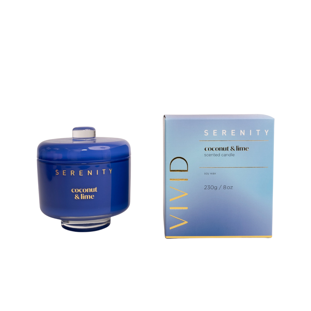 Serenity Vivid Collection 230g Candle - Coconut and Lime