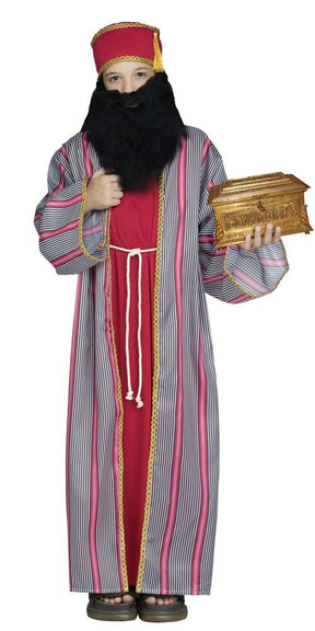 Childs Wise Man Costume (Red) Small