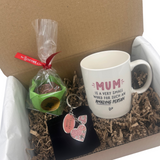 Mum Treat Gift Box With Keyring Mug & Hot Chocolate