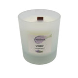 Woodside Home Fragrance Wooden Wick Glass Scented Candle - Lavender & Amber